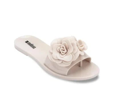 Melissa Babe Petals Slide Sandal In Neutral