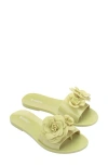 Melissa Babe Petals Slide Sandal In Green