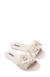 Melissa Babe Petals Slide Sandal In Neutral