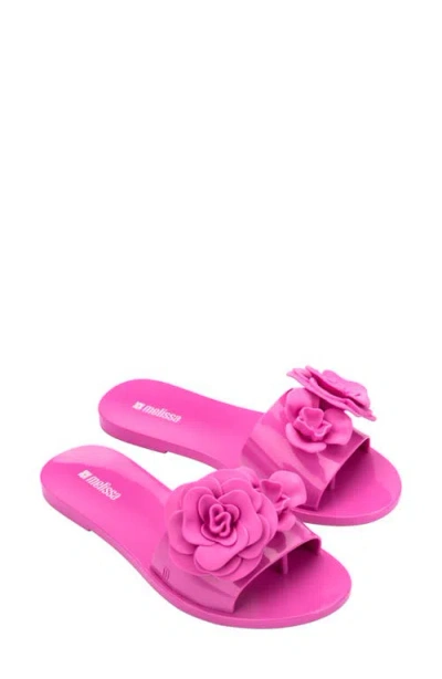 Melissa Babe Petals Slide Sandal In Pink