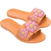 Melissa Babe Spring Slide Sandal In Orange/pink