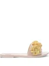 Melissa Babe Springtime Flower-embellished Slides