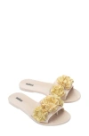 Melissa Babe Springtime Slide Sandal In Beige