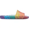 Melissa Beach Slide Sandal In Clear/orange