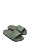 Melissa Beach Slide Sandal In Dark Green