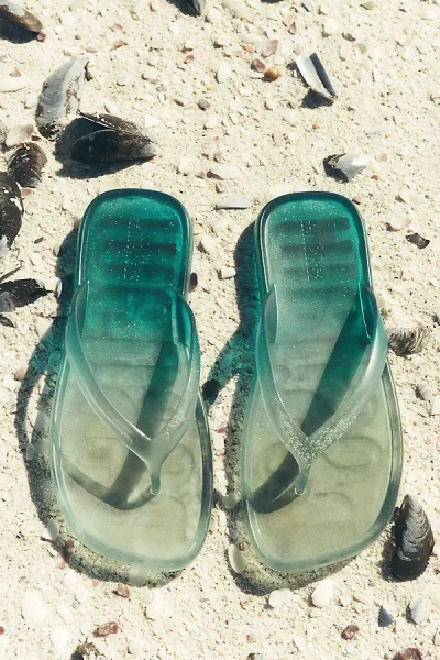 Melissa Beachware Gradient Flip Flops In Green