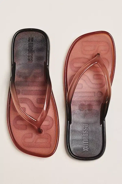 Melissa Beachware Gradient Flip Flops In Brown