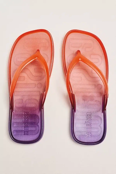 Melissa Beachware Gradient Flip Flops In Multi