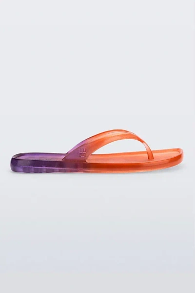 MELISSA BEACHWEAR FLIP FLOP SANDALS IN ORANGE/PURPLE, WOMEN'S AT URBAN OUTFITTERS