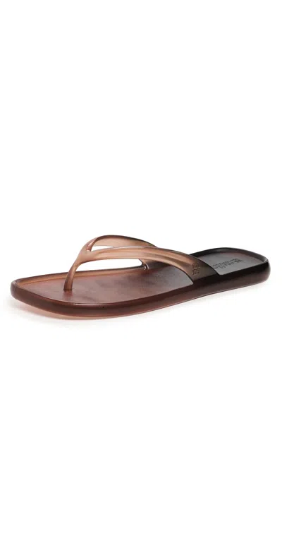 MELISSA BEACHWEAR FLIP FLOPS BROWN/BLACK