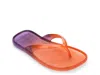 Melissa Beachware Gradient Flip Flops In Orange