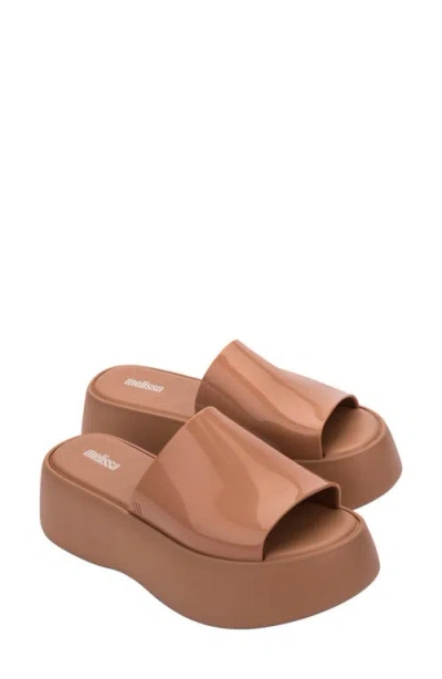 Melissa Becky Water Resistant Platform Sandal In Beige