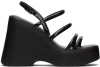 Melissa Black Jessie Platform Heeled Sandals