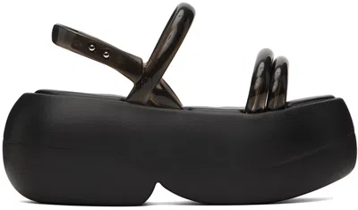 Melissa Black  Airbubble Platform Sandals In Ag612 Black