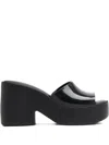 Melissa Block-heel Slide Sandals In Black