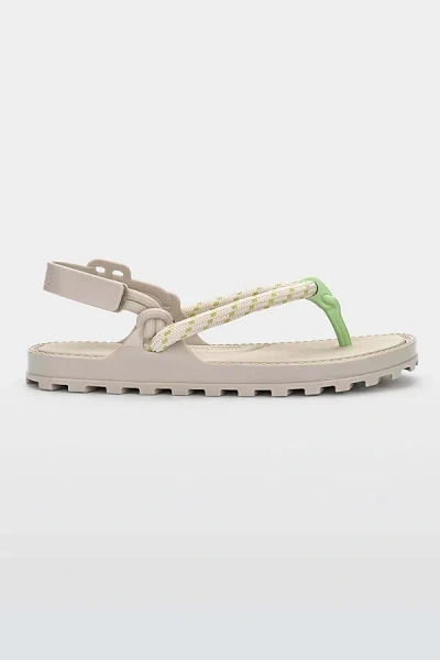 Melissa Bond Sporty Sandal In Beige/green, Women's At Urban Outfitters In Multi