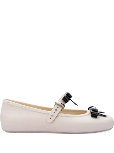 MELISSA BOW-EMBELLISHED BALLERINAS