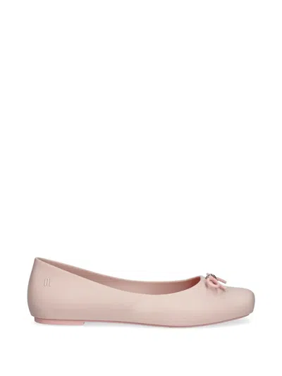 Melissa Bow-detail Ballet Flats In Pink