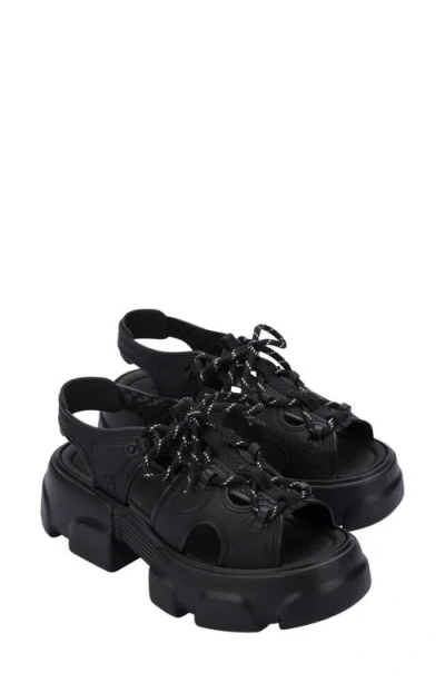 Melissa Camp Platform Sandal In Black