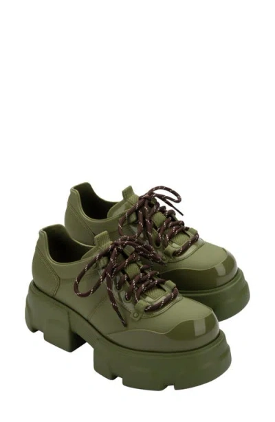Melissa Camp Platform Sneaker In Green