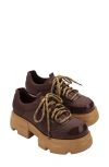 Melissa Camp Platform Sneaker In Burgundy