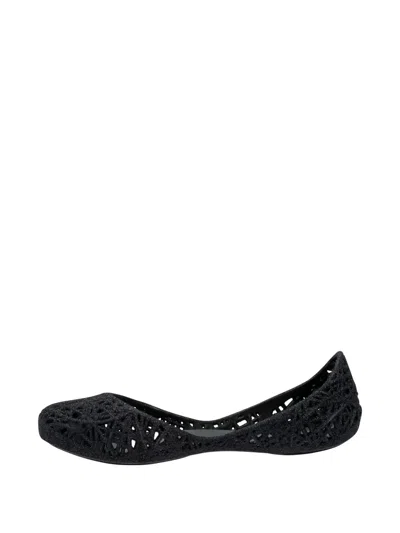 Melissa Kids' Campana Papel Ballet Flats In Black