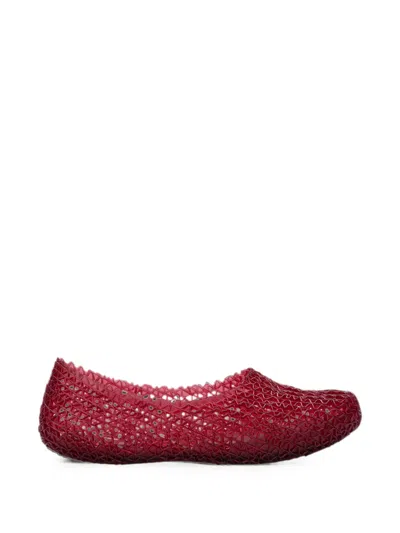 Melissa Campana Papel Hug Ballet Flats In Red