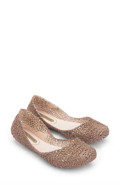 Melissa Campana Papel Vii Jelly Flat In Brown