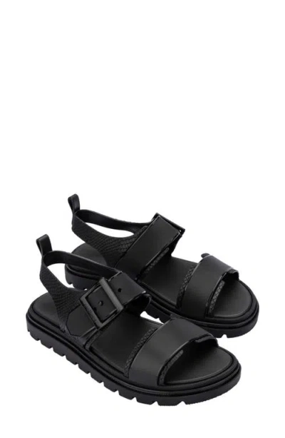 Melissa Shoes Connection Papete Sandal In Black