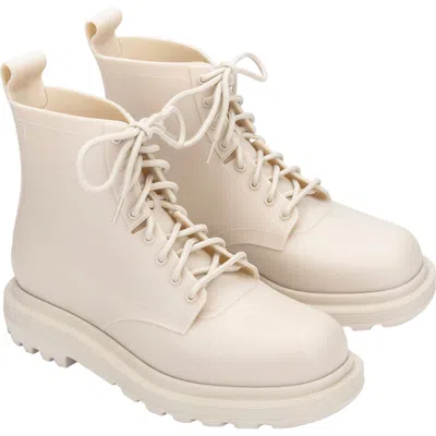 Melissa Corturno Soft Lugged Combat Boot In Gray