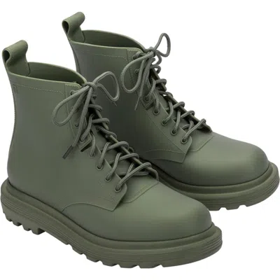 Melissa Corturno Soft Lugged Combat Boot In Green