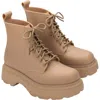 Melissa Coturno Soft Platform Boot In Matt Beige