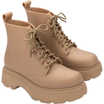 Melissa Coturno Soft Platform Boot In Matt Beige