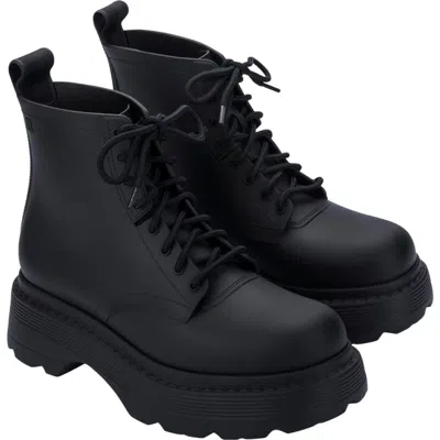 Melissa Coturno Soft Platform Boot In Matt Black