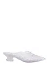Melissa X Y Project 50mm Point Mules In White