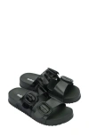 Melissa Cozy Buckle Slide Sandal In Black