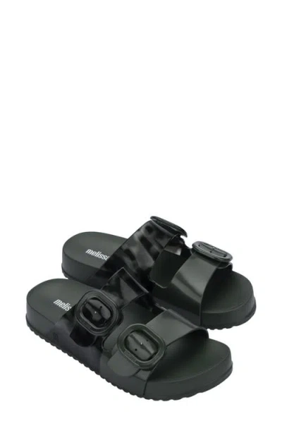 Melissa Cozy Buckle Slide Sandal In Black