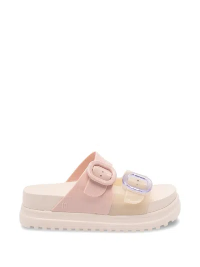 Melissa Cozy Buckled Platform Sandals In Multi