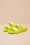 Melissa Cozy Connection Green Jelly Slide Sandals