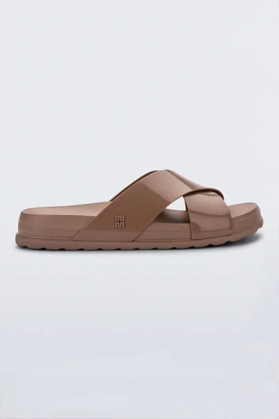 Melissa Cozy Cross Jelly Slide In Brown, Women's At Urban Outfitters