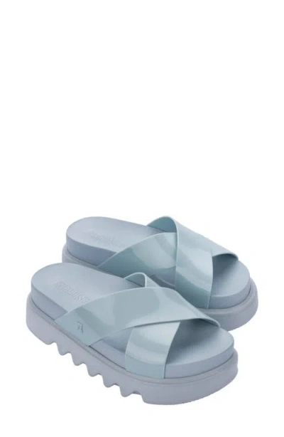 Melissa Cozy Cross Platform Slide Sandal In Blue