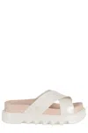 Melissa Crossover-strap Platform Sandals In White