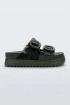 Melissa Cozy Jelly Platform Slides In Green, Women's At Urban Outfitters