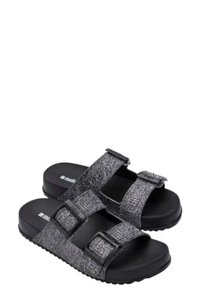 Melissa Cozy Lover Slide Sandal In Black