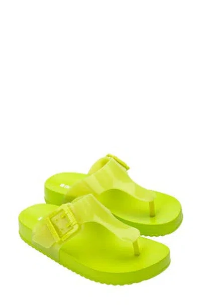 Melissa Cozy Platform Flip Flop In Green