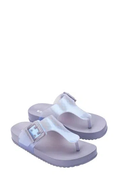 Melissa Cozy Platform Flip Flop In Blue