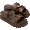Melissa Cozy Platform Sandal In Brown