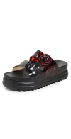 Melissa Women's Black / Brown Cozy Platform - Black Tortoise Shell In Black/tortoiseshell