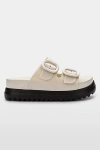 Melissa Cozy Platform Slide In Black/beige, Women's At Urban Outfitters
