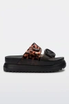 Melissa Cozy Platform Slide In Black/tortoiseshell, Women's At Urban Outfitters In Black/tortoiseshell
